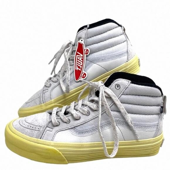 VANS Sk8-Hi Notchback Split VR3 Shoes Women Canvas VN0A5FBHLTG Suede Gray Light - Picture 1 of 9